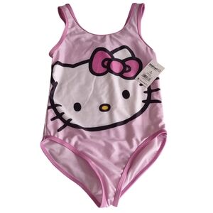 Hello Kitty Swimsuit Youth Medium 7/8 Pink Sanrio